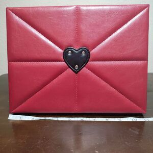Victoria's Secret Black and Red Faux Leather Box